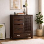 Wooden Galaxy Solid Sheesham Wood Chest of Drawers – Diseny Honey Finish