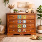 Wooden Galaxy Solid Sheesham Wood Chest of Drawers – Lasy Honey Finish