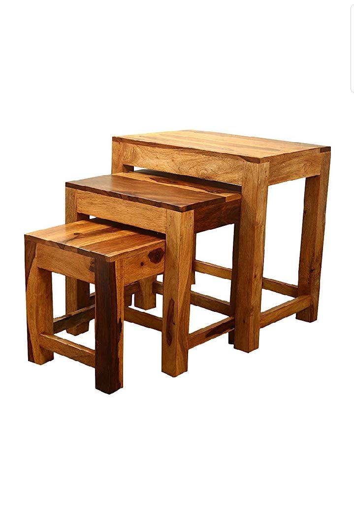 51Rq7lfIWgL.jpg Wooden Galaxy Solid Sheesham Wood Storage Stool – Brown Finish - Image 1