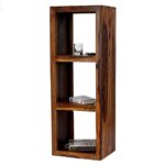 Wooden Galaxy Solid Sheesham Wood Shelf with a Solid Wood Build – Brown Finish