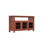 Wooden Galaxy Solid Sheesham Wood Sideboard – Cary Honey Finish - Image 3