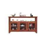 Wooden Galaxy Solid Sheesham Wood Sideboard – Cary Honey Finish - Image 5