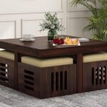 Wooden Galaxy Solid Sheesham Wood Coffee Table for Home & Office Use
