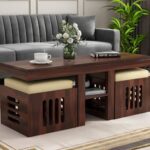 Wooden Galaxy Solid Sheesham Wood Coffee Table for Home & Office Use