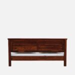 Wooden Galaxy Solid Sheesham Wood Queen Size Bed – Honey 07 Finish - Image 4