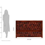 Wooden Galaxy Solid Wood Queen Size Bed with a Sturdy Solid Wood Frame - Image 3