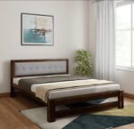Wooden Galaxy Solid Sheesham Wood King Size Bed – Honey Brown Finish