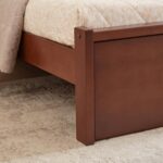 Wooden Galaxy Solid Sheesham Wood King Size Bed – Walnut Finish - Image 5