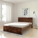 Wooden Galaxy Solid Wood Queen Size Bed with a Sturdy Solid Wood Frame