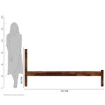 Wooden Galaxy Solid Wood Queen Size Bed with a Sturdy Solid Wood Frame - Image 5