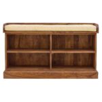 Wooden Galaxy Wood Shoe Storage Bench with 2 Tier (Style 9) – Premium Quality - Image 2