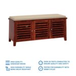 Wooden Galaxy Wood Shoe Storage Bench with 6 Tier (Style 5) – Premium Quality - Image 4