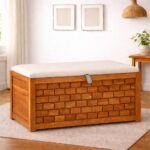 Wooden Galaxy Wood Storage Bench with 2 Seater (Design 03) – Premium Quality