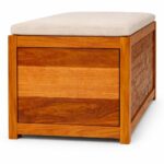 Wooden Galaxy Wood Storage Bench with 2 Seater (Design 03) – Premium Quality - Image 4