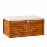 Wooden Galaxy Wood Storage Bench with 2 Seater (Design 03) – Premium Quality - Image 5