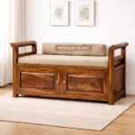 Wooden Galaxy Wood Storage Bench with 2 Seater (Design 02) – Premium Quality