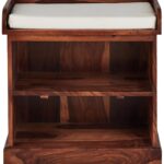 Wooden Galaxy Wood Shoe Storage Bench with 2 Tier (Style 10) - Image 2