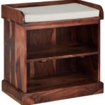 Wooden Galaxy Wood Shoe Storage Bench with 2 Tier (Style 10) - Image 3
