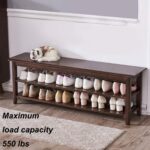 Wooden Galaxy Wood Shoe Storage Bench with 3 Tier (Style 01) - Image 2