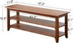 Wooden Galaxy Wood Shoe Storage Bench with 3 Tier (Style 01) - Image 3