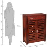 Wooden Galaxy Wood Shoe Storage Bench with 3 Tier (Style 02) - Image 4