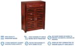 Wooden Galaxy Wood Shoe Storage Bench with 3 Tier (Style 02) - Image 6