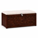 Wooden Galaxy Wood Storage Bench with 2 Seater (Design 04) – Premium Quality - Image 4
