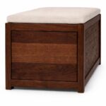 Wooden Galaxy Wood Storage Bench with 2 Seater (Design 04) – Premium Quality - Image 3