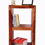 Wooden Galaxy Solid Sheesham Wood Bookshelf with Open Storage Shelves