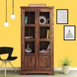 Wooden Galaxy Solid Sheesham Wood Bookshelf with Open Storage Shelves (Style 03)