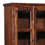 Wooden Galaxy Solid Sheesham Wood Bookshelf with Open Storage Shelves (Style 03) - Image 5