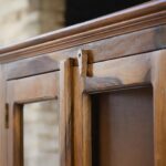 Wooden Galaxy Solid Sheesham Wood Bookshelf – Honey With Side Glass Finish - Image 6