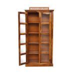 Wooden Galaxy Solid Sheesham Wood Bookshelf with Open Storage Shelves (Style 02) - Image 5