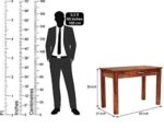 Wooden Galaxy Rose Wood Study Desk with a Practical Work Surface - Image 4