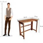 Wooden Galaxy Solid Sheesham Wood Study Desk with a Practical Work Surface - Image 5