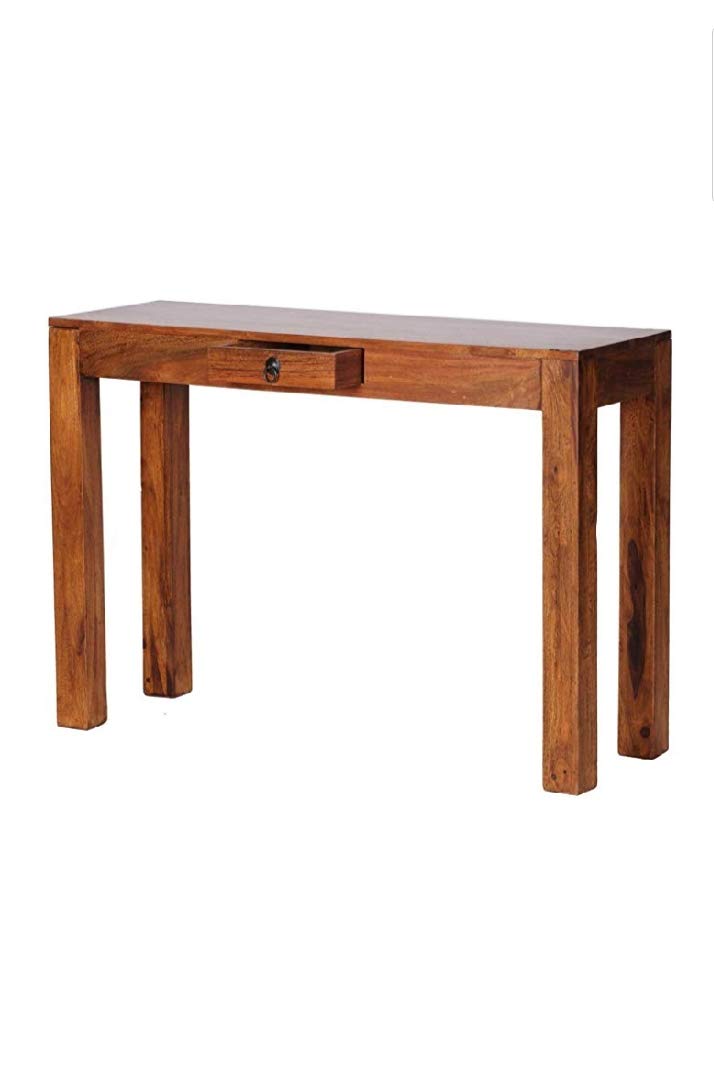 51bGSXHLu2L-1.jpg Wooden Galaxy Solid Sheesham Wood Study Desk with a Practical Work Surface - Image 1