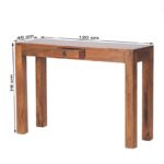 Wooden Galaxy Solid Sheesham Wood Study Desk with a Practical Work Surface - Image 3