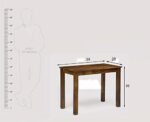 Wooden Galaxy Rose Wood Study Desk with a Practical Work Surface - Image 7