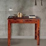Wooden Galaxy Rosewood Study Desk with a Practical Work Surface – Brown Finish - Image 3