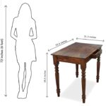 Wooden Galaxy Rosewood Study Desk with 1 Drawer (Color 2) – Premium Quality - Image 4