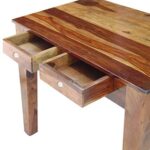 Wooden Galaxy Rosewood Study Desk with 2 Drawer – Brown Finish - Image 3