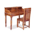 Wooden Galaxy Rosewood Study Desk with a Practical Work Surface – Brown Finish