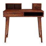 Wooden Galaxy Rosewood Study Desk with 3 Drawer – Brown Finish - Image 5