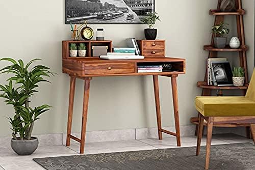 41XMwtqCfwL-1.jpg Wooden Galaxy Rosewood Study Desk with 3 Drawer (Color 13) – Premium Quality - Image 1
