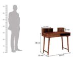 Wooden Galaxy Rosewood Study Desk with 3 Drawer (Color 13) – Premium Quality - Image 4