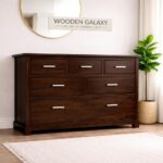 Wooden Galaxy Solid Sheesham Wood Chest of Drawers – Toy Walnut Finish