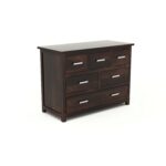 Wooden Galaxy Solid Sheesham Wood Chest of Drawers – Toy Walnut Finish - Image 7