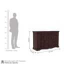 Wooden Galaxy Solid Sheesham Wood Chest of Drawers – Spray Walnut Finish - Image 3
