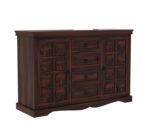 Wooden Galaxy Solid Sheesham Wood Chest of Drawers – Spray Walnut Finish - Image 5