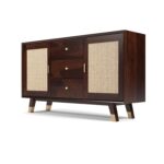 Wooden Galaxy Solid Sheesham Wood Chest of Drawers – Dasy Walnut Finish - Image 3